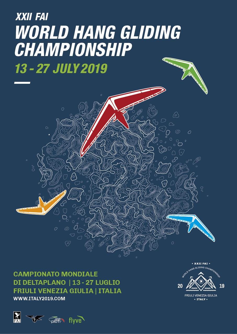 Official poster XXII World Hang Gliding Championship Tolmezzo (UD